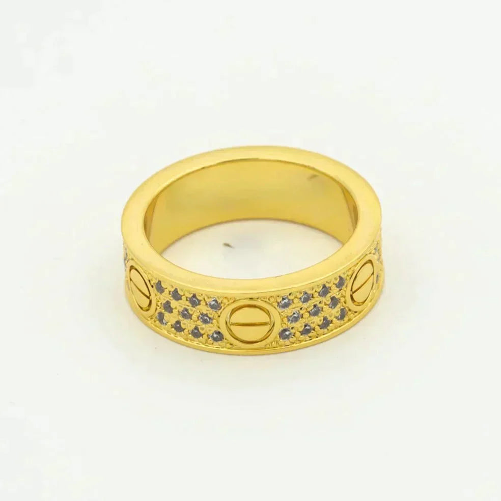[Vintora]LOVE RING 5.5MM DIAMONDS PAVED