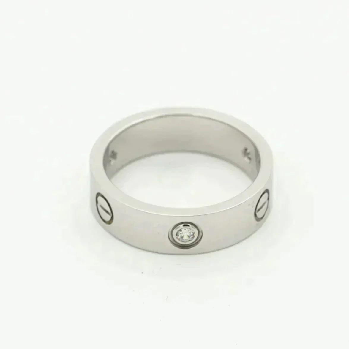 [Vintora]LOVE RING 5.5MM 3 DIAMONDS SILVER