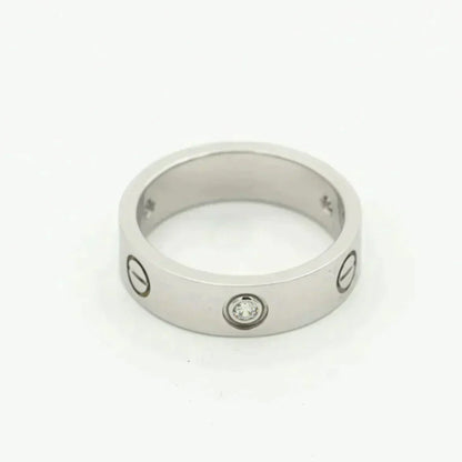 [Vintora]LOVE RING 5.5MM 3 DIAMONDS SILVER