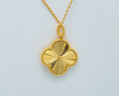 [Vintora]COLLIER PENDENTIF CLOVER 25MM OR