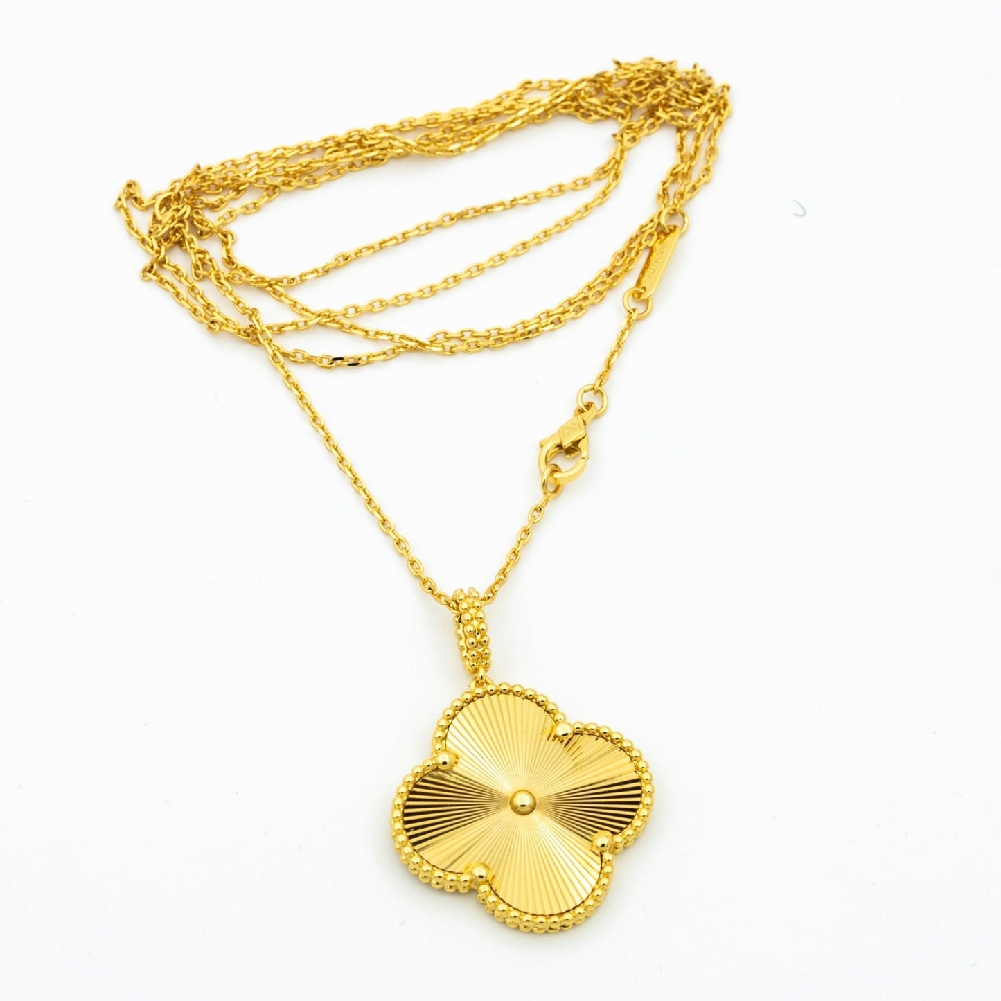 [Vintora]COLLIER PENDENTIF CLOVER 25MM OR