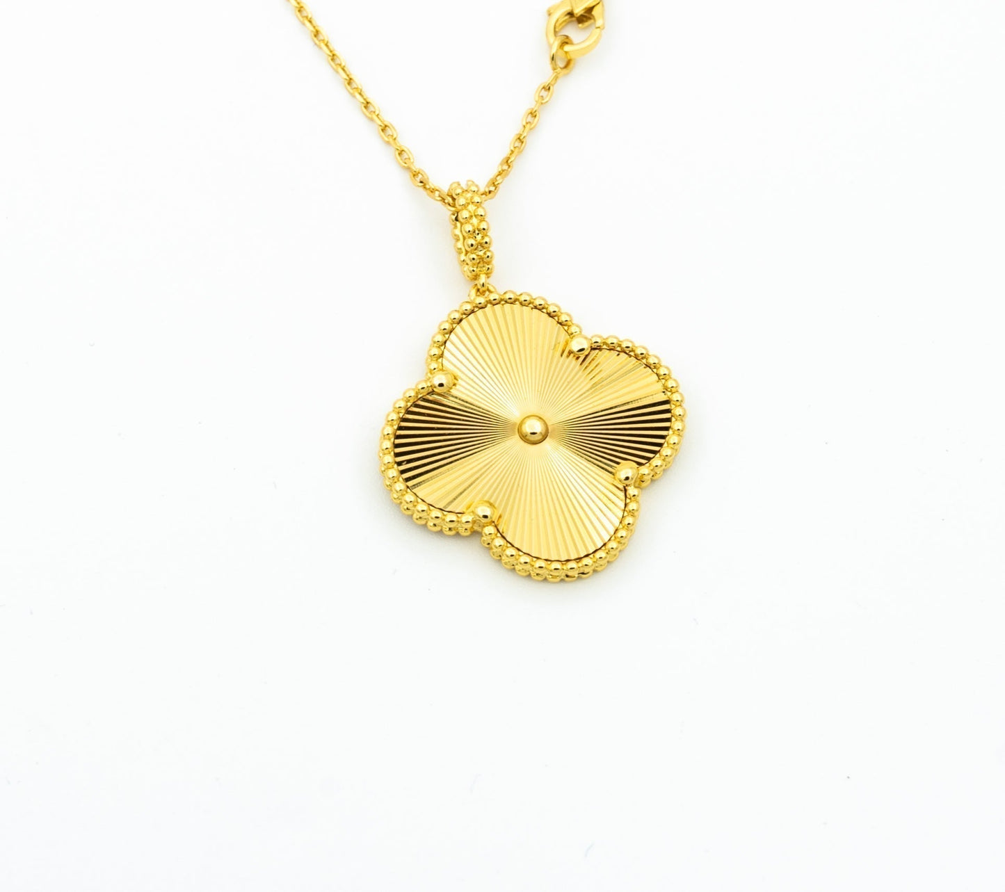 [Vintora]COLLIER PENDENTIF CLOVER 25MM OR