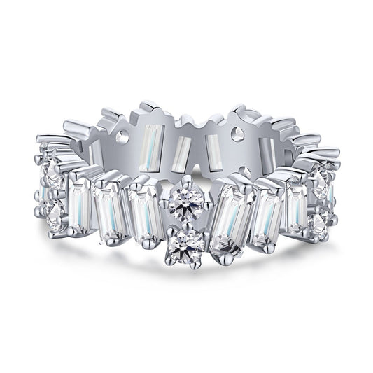 [Vintora Jewelry]Delicate Multi Shape Tennis Ring