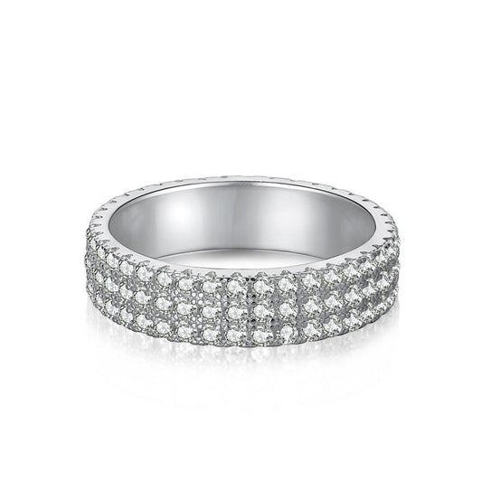 [Vintora Jewelry]Dainty Round Cut Tennis Ring