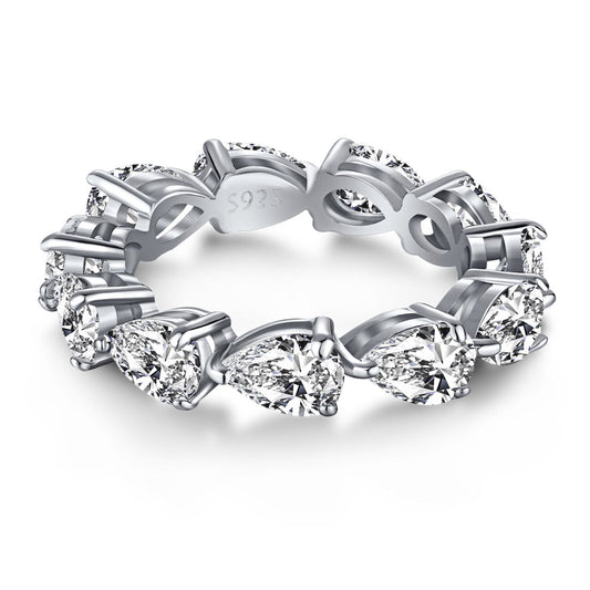[Vintora Jewelry]Exquisite Pear Cut Tennis Ring