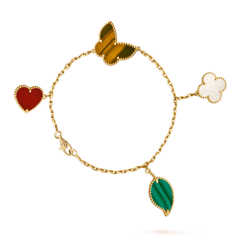 [Vintora]BRACELET 5 MOTIFS OR LUCKY SPRING