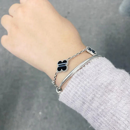 [?Vintora] CLOVER 5 MOTIF PULSAR STONE BRACELET COLLECTION