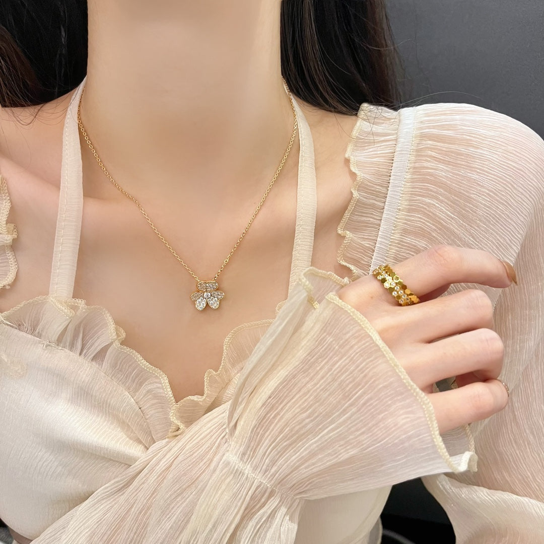 [Vintora]COLLIER FLEUR DIAMANT