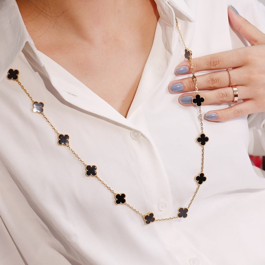 [Vintora]CLOVER 20 MOTIFS ONYX ROSE GOLD