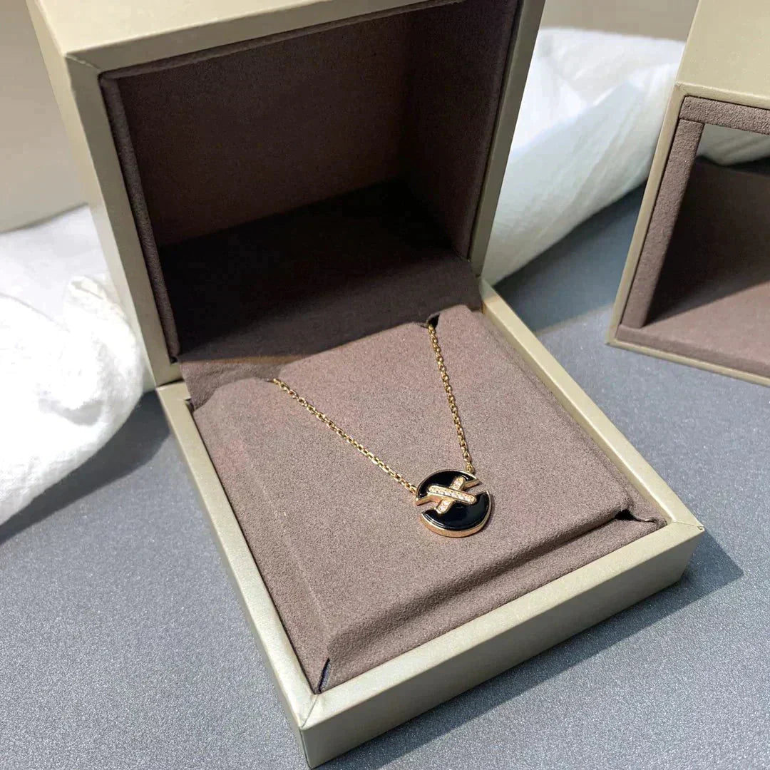 [Vintora]JEUX DE ROSE GOLD DIAMOND NECKLACE