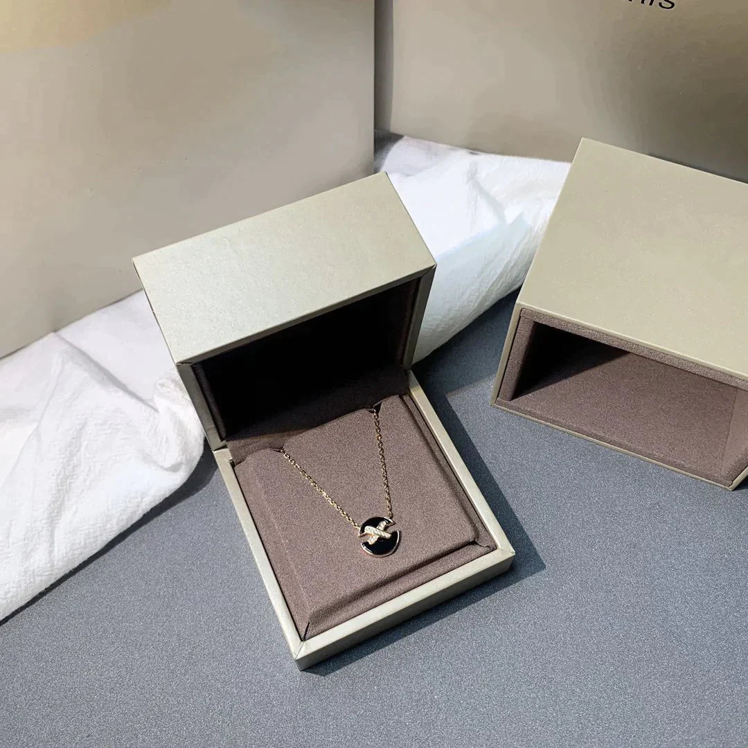 [Vintora]JEUX DE ROSE GOLD DIAMOND NECKLACE