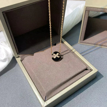 [Vintora]JEUX DE ROSE GOLD DIAMOND NECKLACE