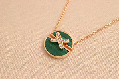 [Vintora]JEUX DE ROSE GOLD DIAMOND NECKLACE