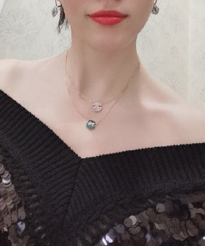 [Vintora]JEUX DE ROSE GOLD DIAMOND NECKLACE