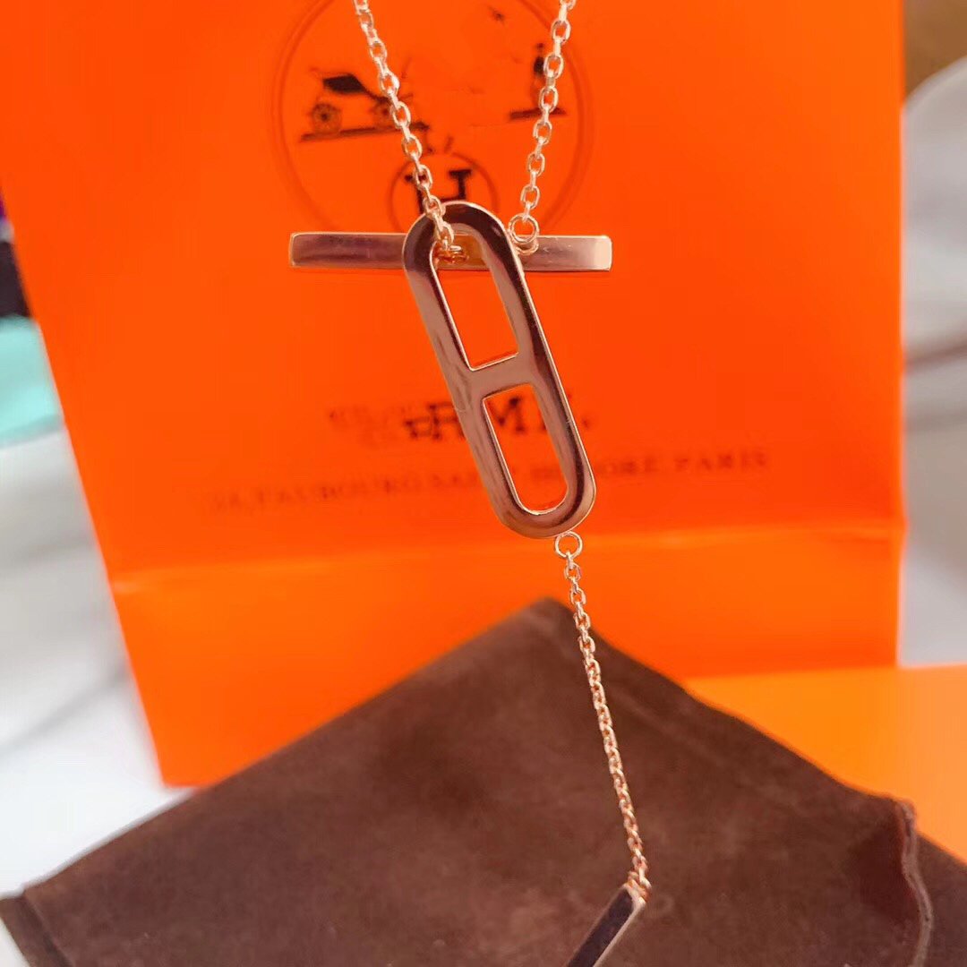 [Vintora]HM NECKLACE PLATINUM ROSE GOLD DIAMOND