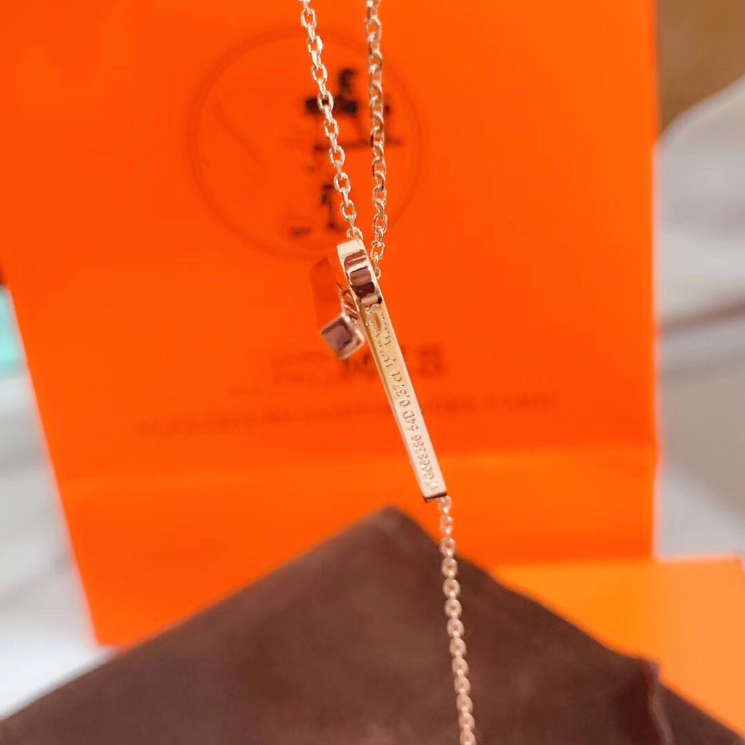 [Vintora]HM NECKLACE PLATINUM ROSE GOLD DIAMOND