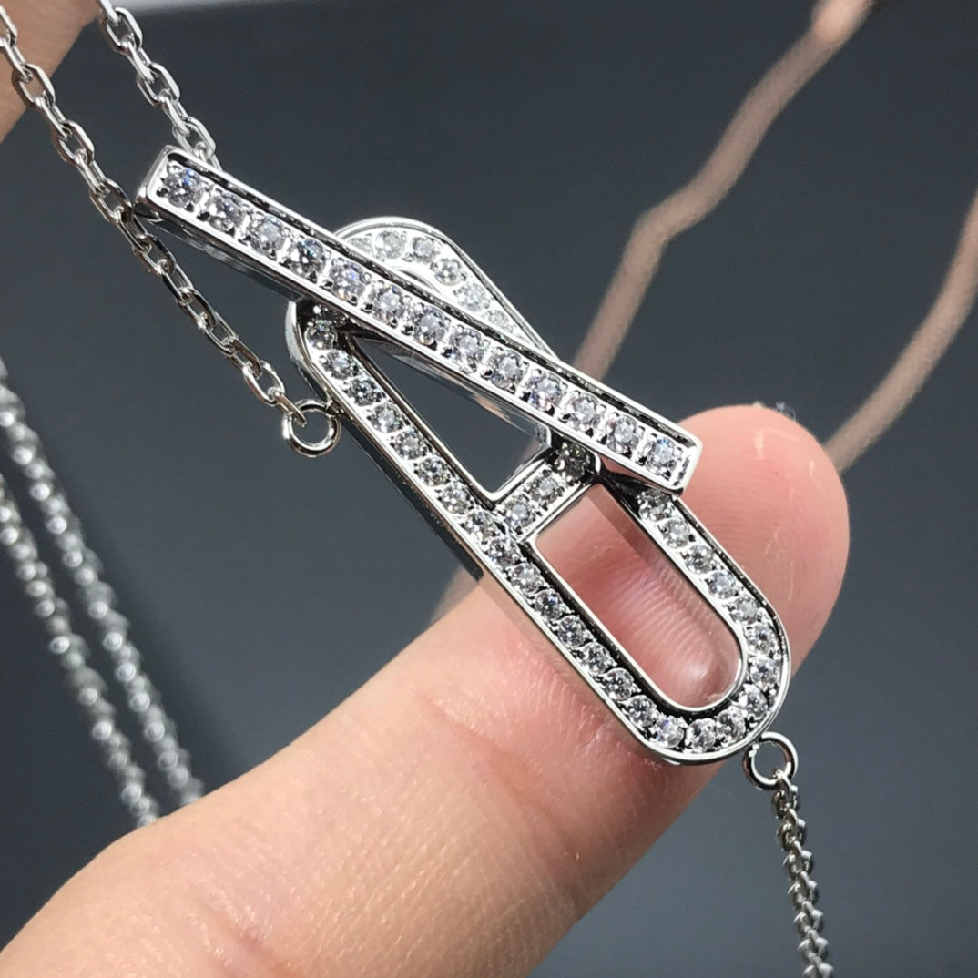 [Vintora]HM NECKLACE PLATINUM ROSE GOLD DIAMOND