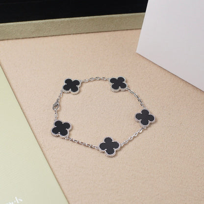 [?Vintora] CLOVER 5 MOTIF ONYXS BRACELET COLLECTION