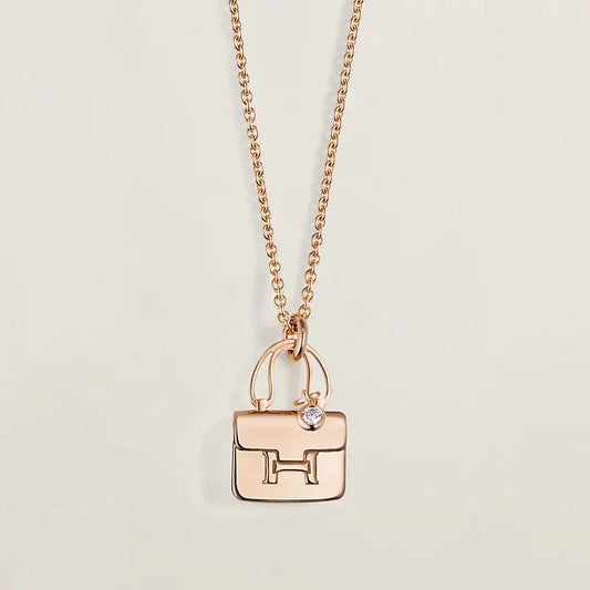 [Vintora]AMULETTE PEDANT ROSE GOLD NECKLACE