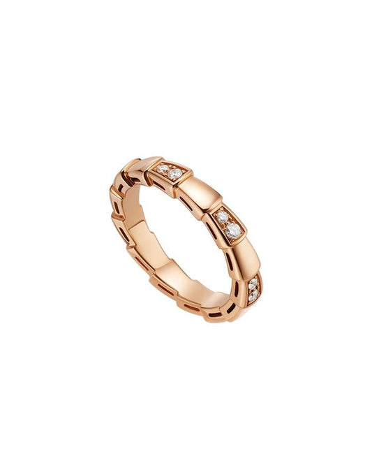 [Vintora]SERPENTI RING PINK GOLD  3MM