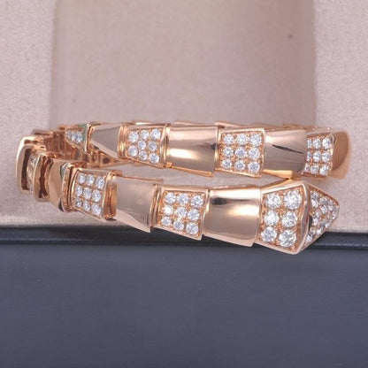 [Vintora]SERPENTI WIDE BRACELET PINK GOLD DIAMOND