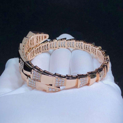 [Vintora]SERPENTI WIDE BRACELET PINK GOLD DIAMOND