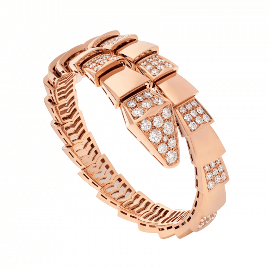 [Vintora]SERPENTI WIDE BRACELET PINK GOLD DIAMOND