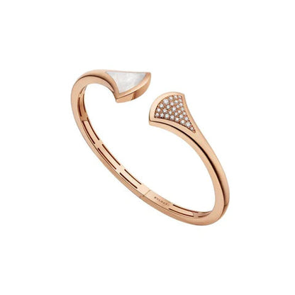 [Vintora]DREAM BRACELET OPEN PINK GOLD MOP DIAMOND
