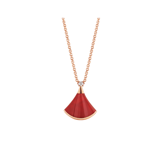 [Vintora]DREAM NECKLACE CARNELIAN 1 DIAMOND