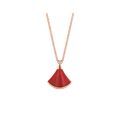 [Vintora]DREAM NECKLACE CARNELIAN 1 DIAMOND