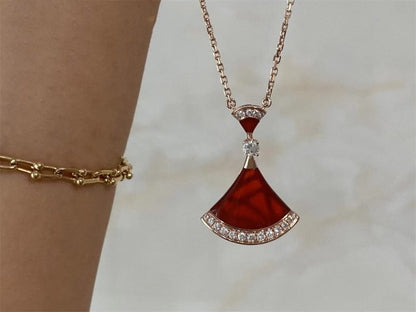 [Vintora]DREAM NECKLACE CARNELIAN DIAMOND