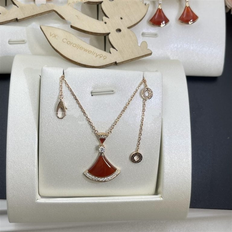 [Vintora]DREAM NECKLACE CARNELIAN DIAMOND