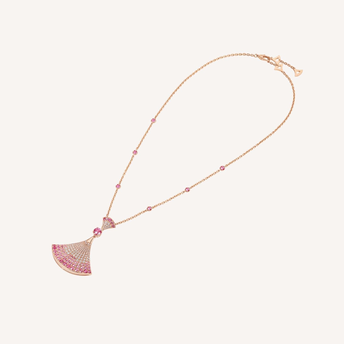 [Vintora]DREAM NECKLACK DIAMOND PINK GOLD