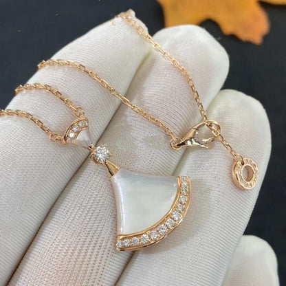 [Vintora]DREAM NECKLACE MOP PINK GOLD DIAMOND