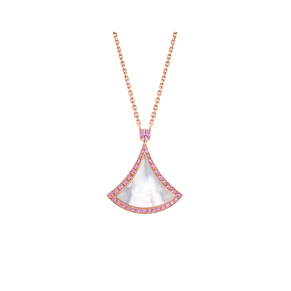 [Vintora]DREAM NECKLACE MOP DIAMOND PINK
