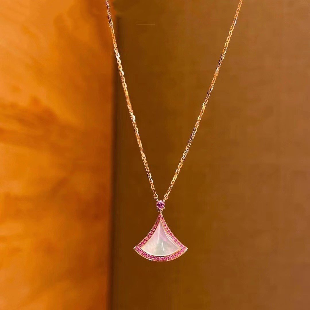 [Vintora]DREAM NECKLACE MOP DIAMOND PINK