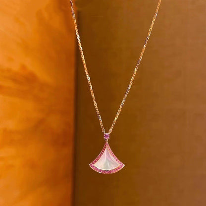 [Vintora]DREAM NECKLACE MOP DIAMOND PINK
