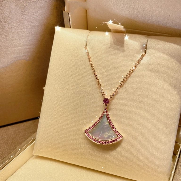 [Vintora]DREAM NECKLACE MOP DIAMOND PINK