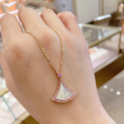 [Vintora]DREAM NECKLACE MOP DIAMOND PINK