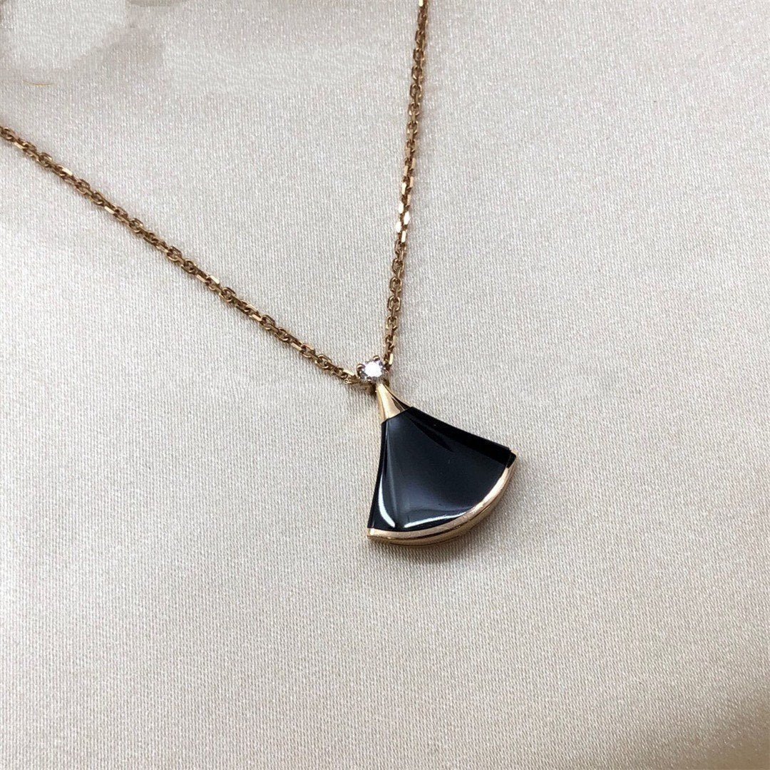 [Vintora]DREAM NECKLACE ONYX 1 DIAMOND