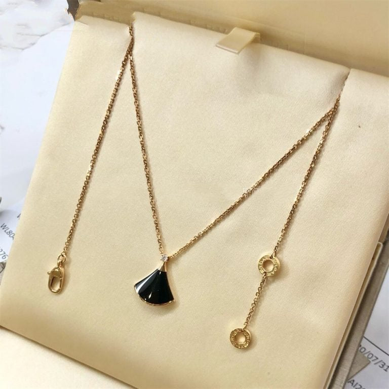 [Vintora]DREAM NECKLACE ONYX 1 DIAMOND