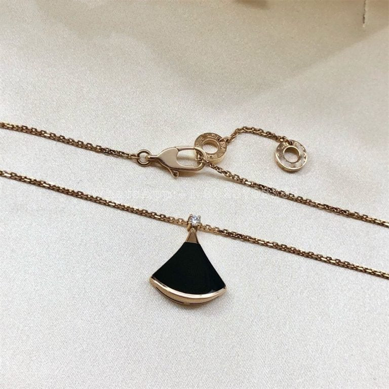 [Vintora]DREAM NECKLACE ONYX 1 DIAMOND