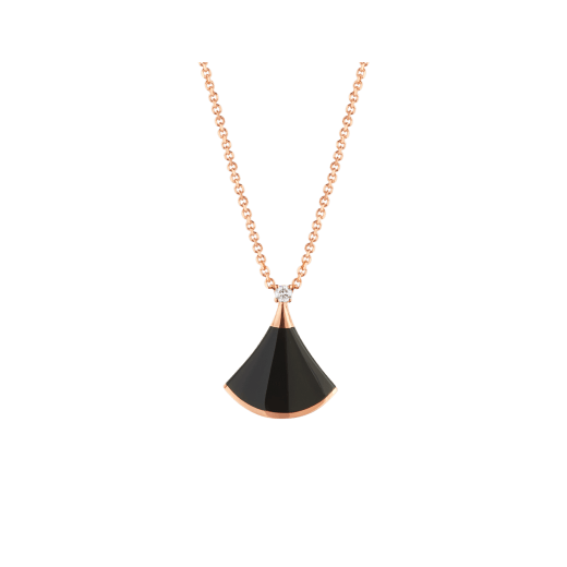 [Vintora]DREAM NECKLACE ONYX 1 DIAMOND
