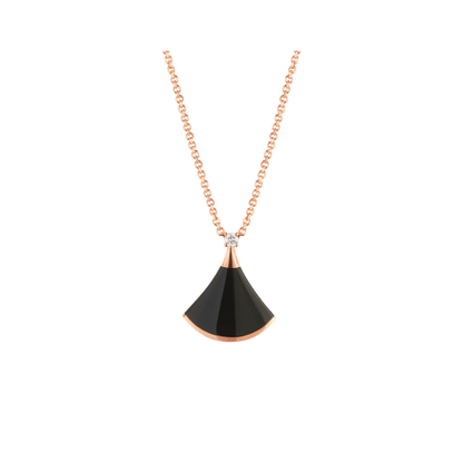 [Vintora]DREAM NECKLACE ONYX 1 DIAMOND