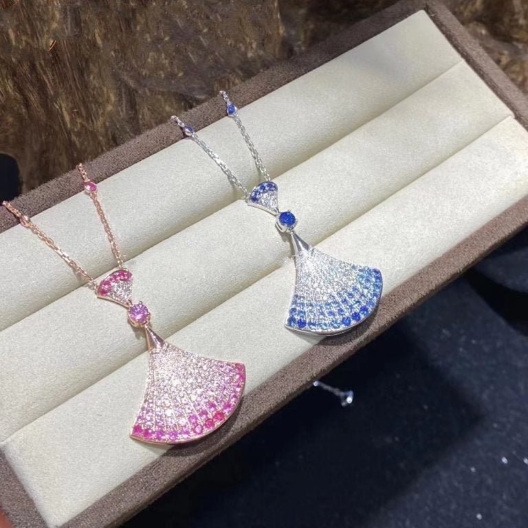 [Vintora]DREAM NECKLACK DIAMOND PINK GOLD
