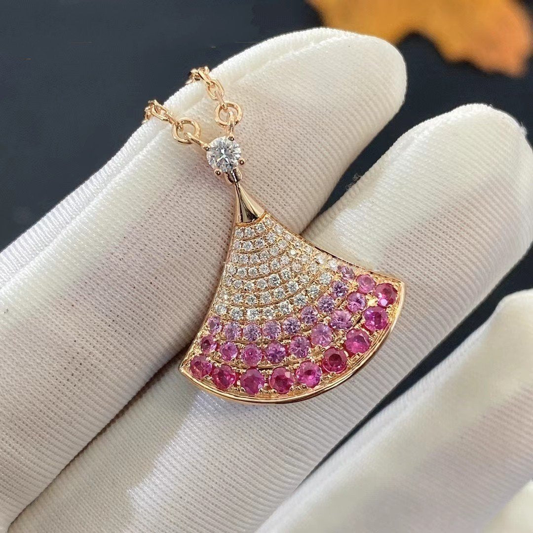 [Vintora]DREAM NECKLACE PINK GOLD PINK DIAMOND