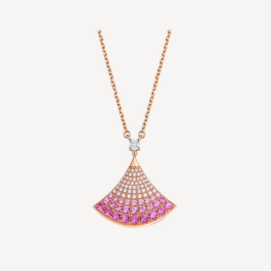 [Vintora]DREAM NECKLACE PINK GOLD PINK DIAMOND