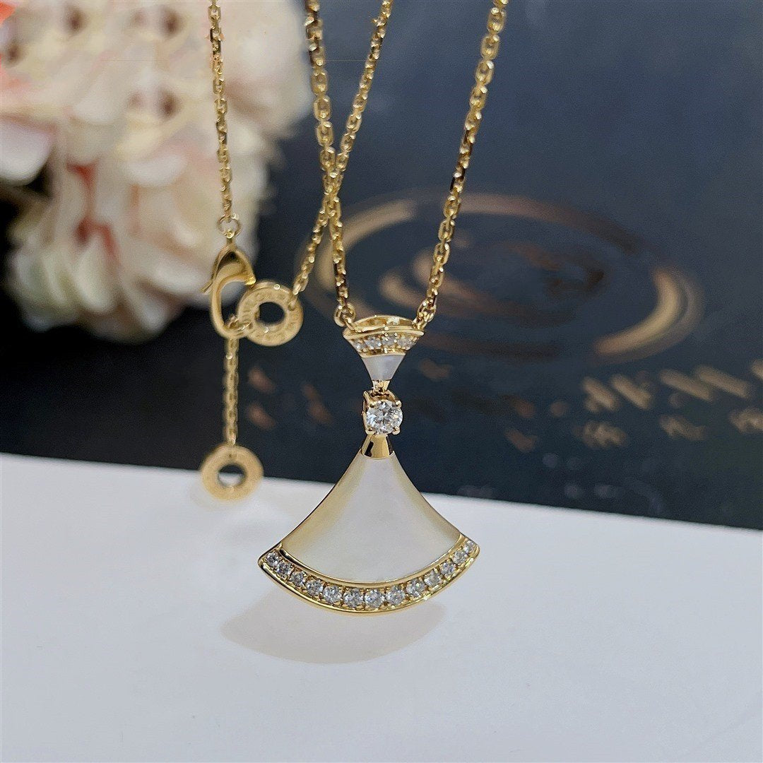 [Vintora]DREAM NECKLACE MOP GOLD DIAMOND