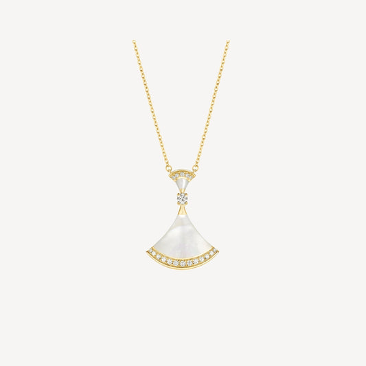 [Vintora]DREAM NECKLACE MOP GOLD DIAMOND