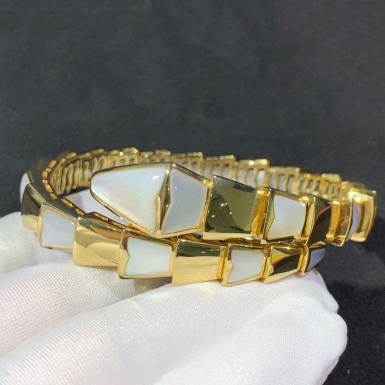 [Vintora]SERPENTI BRACELET MOP GOLD